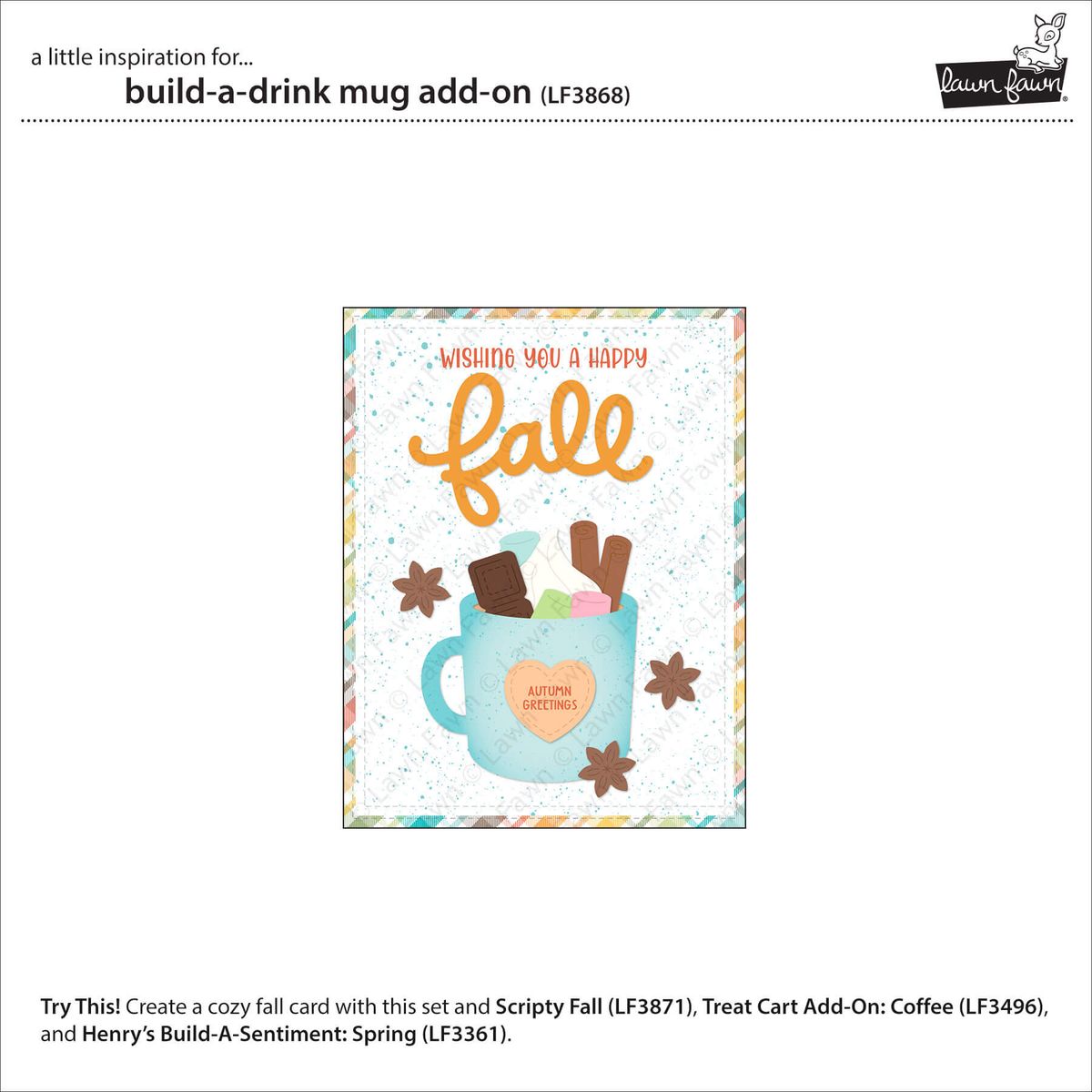Lawn Fawn Build-A-Drink Mug Add-On Dies