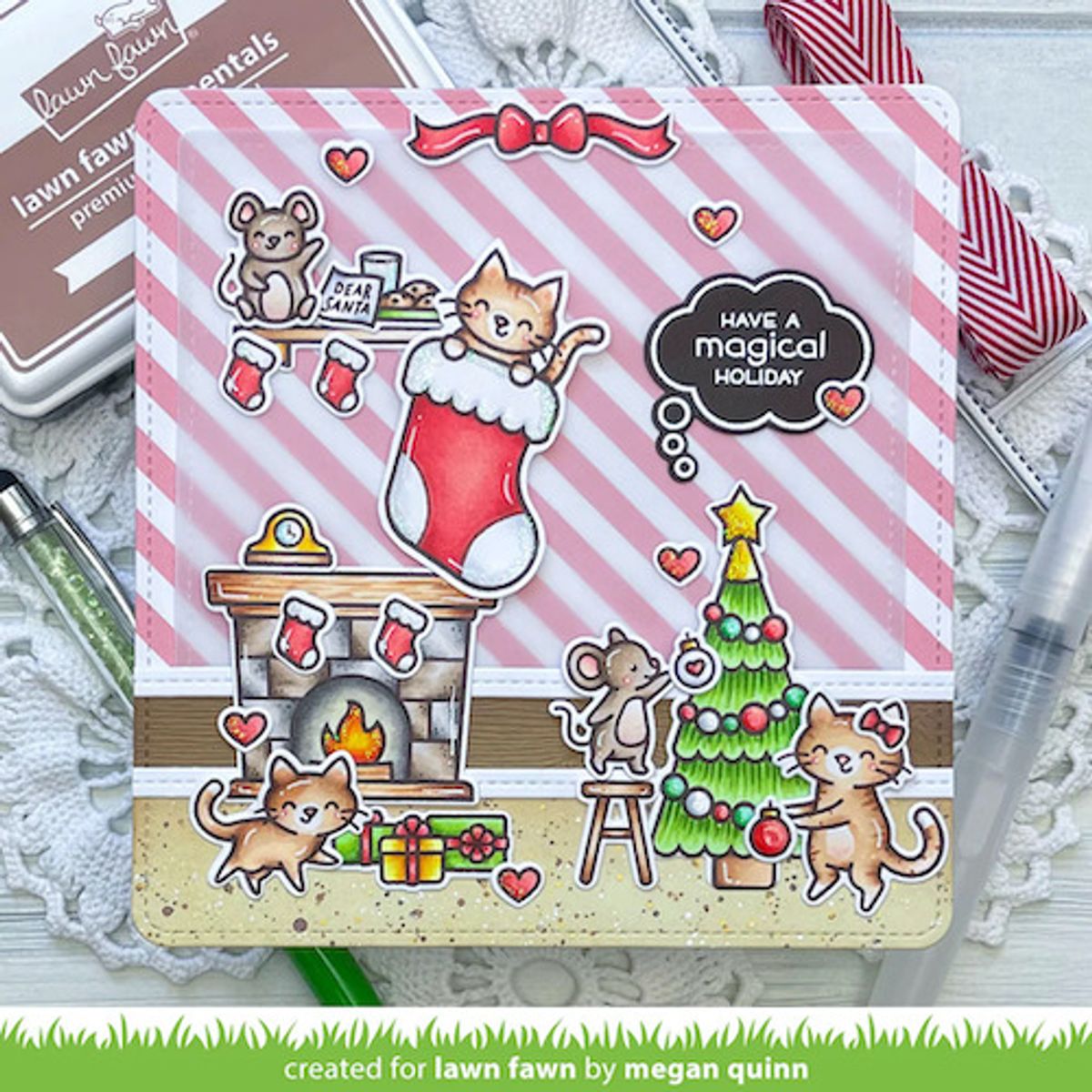Lawn Fawn Pawsitive Christmas Stamp Set
