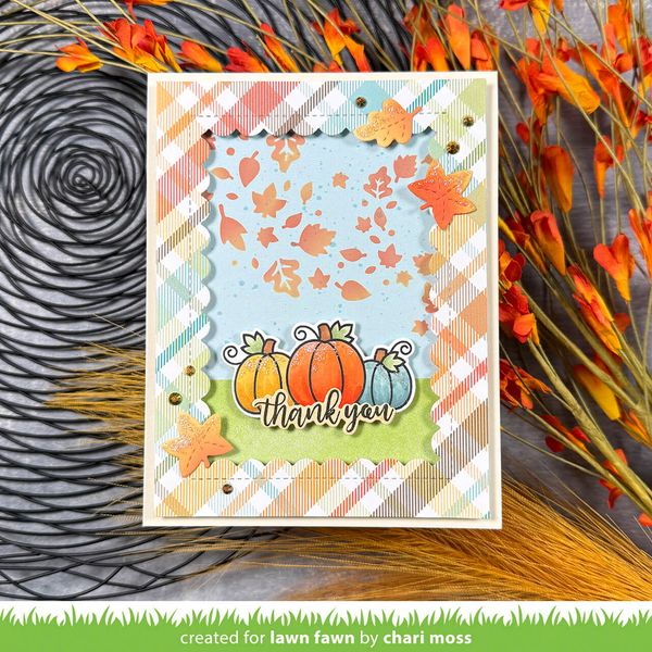 Hovedbilde Lawn Fawn Autumn Breeze Stencil