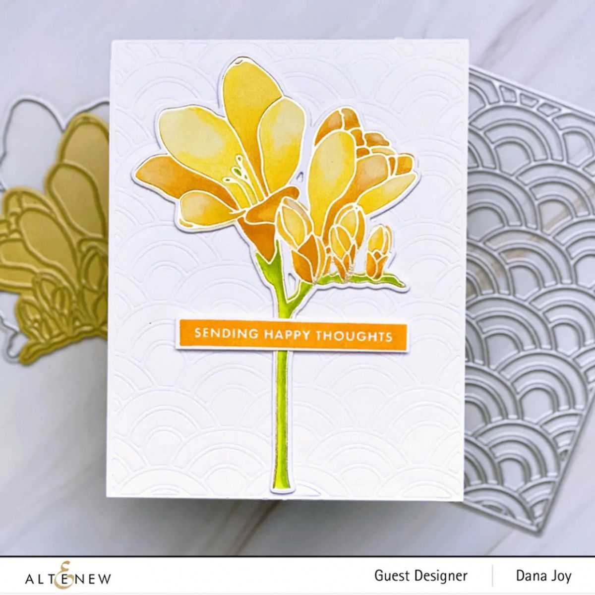 Altenew Freesia Hot Foil Plate & Die & Stencil Bundle