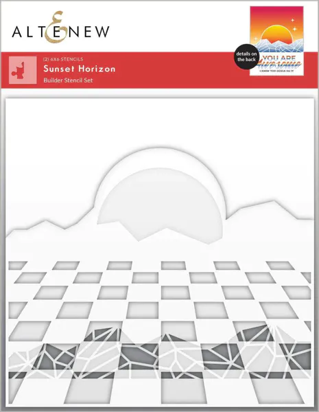 Hovedbilde Altenew Sunset Horizon Stencil Set