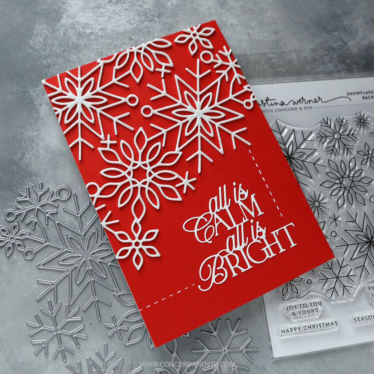 Kristina Werner Snowflake Season Border Dies