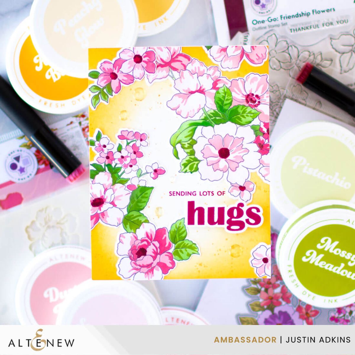 Altenew One-Go: Friendship Flowers Stencil Set