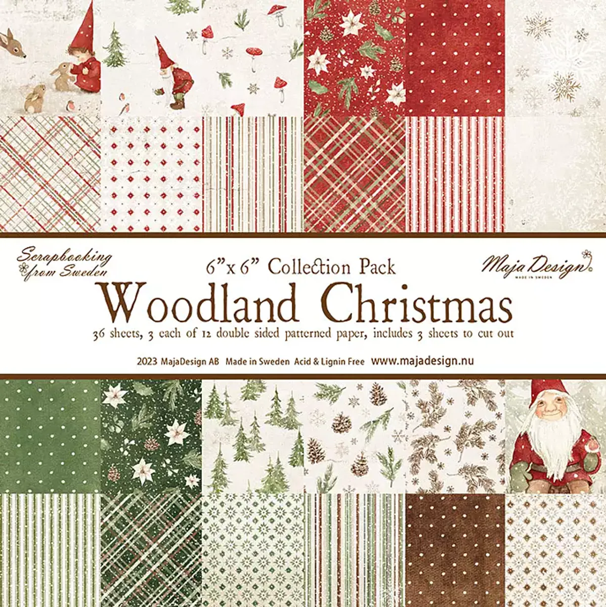 Maja Design Woodland Christmas 6'' x 6'' Paper Pack