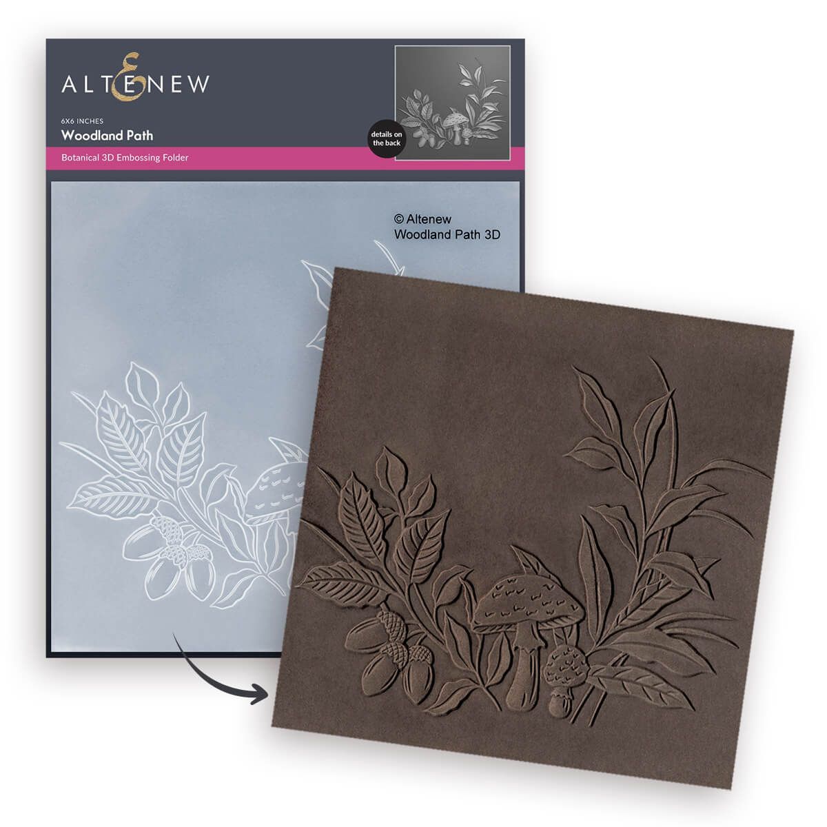 Altenew Woodland Path 3D Embossing Folder Bundle