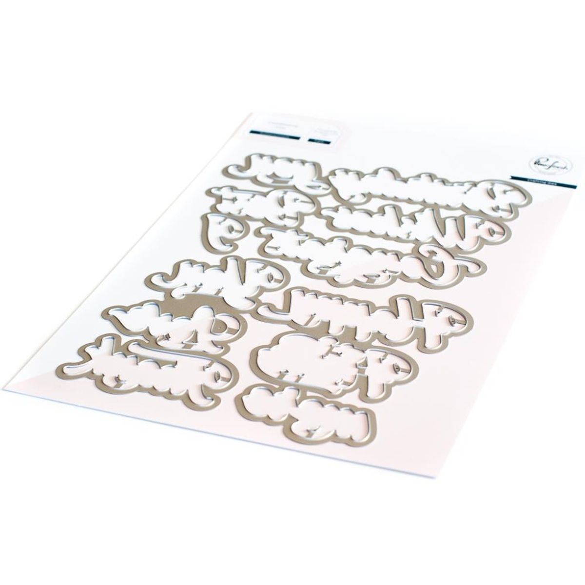 Pinkfresh Studio Brushed Sentiments stamp set