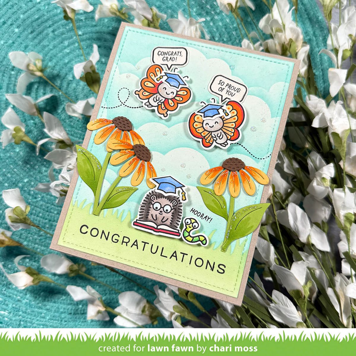 Lawn Fawn All the Grad Caps Bundle