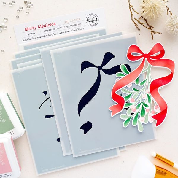 Hovedbilde Merry Mistletoe Stencils 