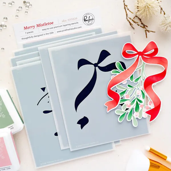 Hovedbilde Merry Mistletoe Stencils 