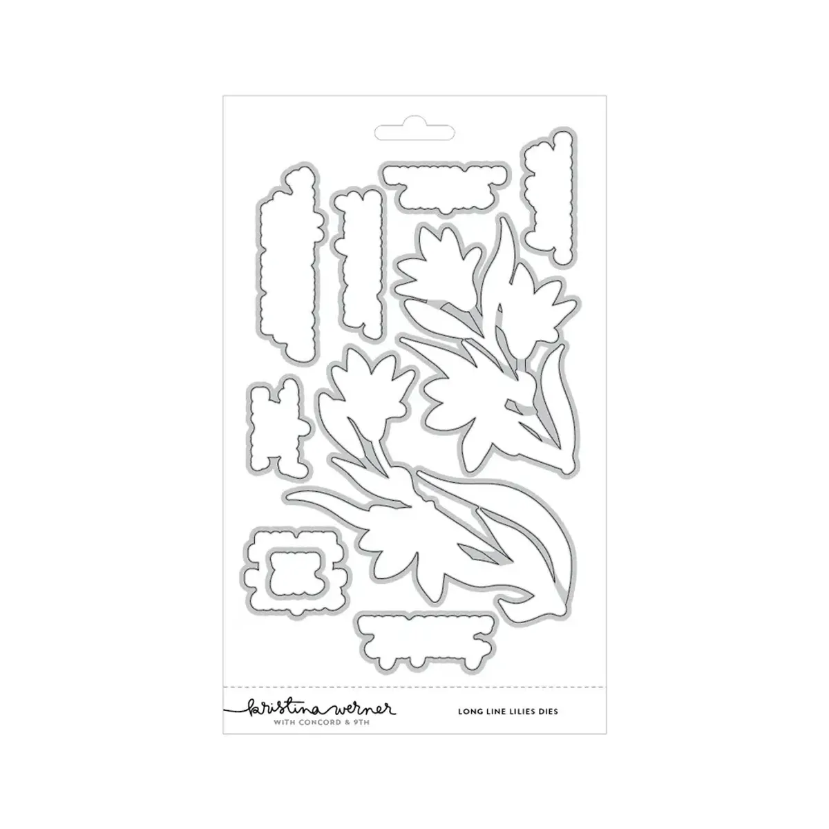Kristina Werner Long Line Lilies Stencil Pack