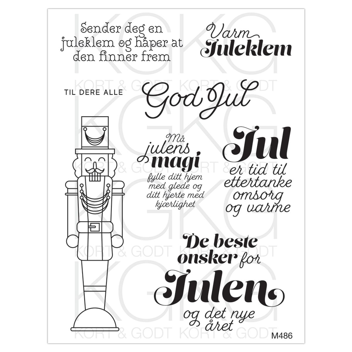 Kort og Godt stempel M-486