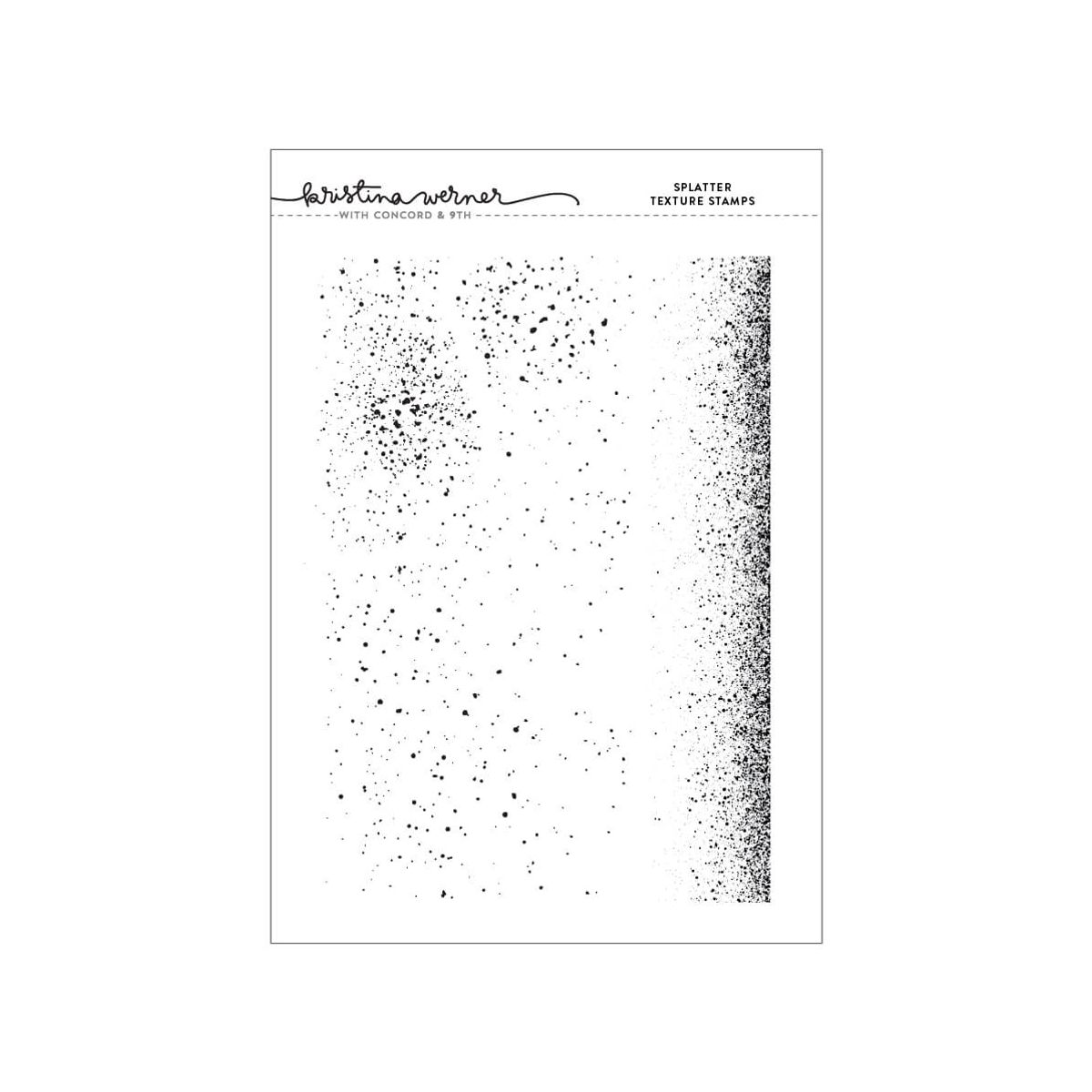 Kristina Werner Splatter Texture Stamp Set