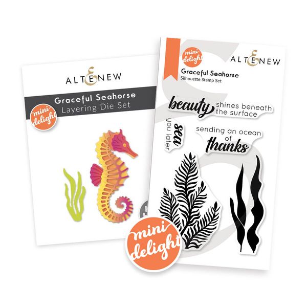 Hovedbilde Mini Delight: Graceful Seahorse Stamp & Die Set