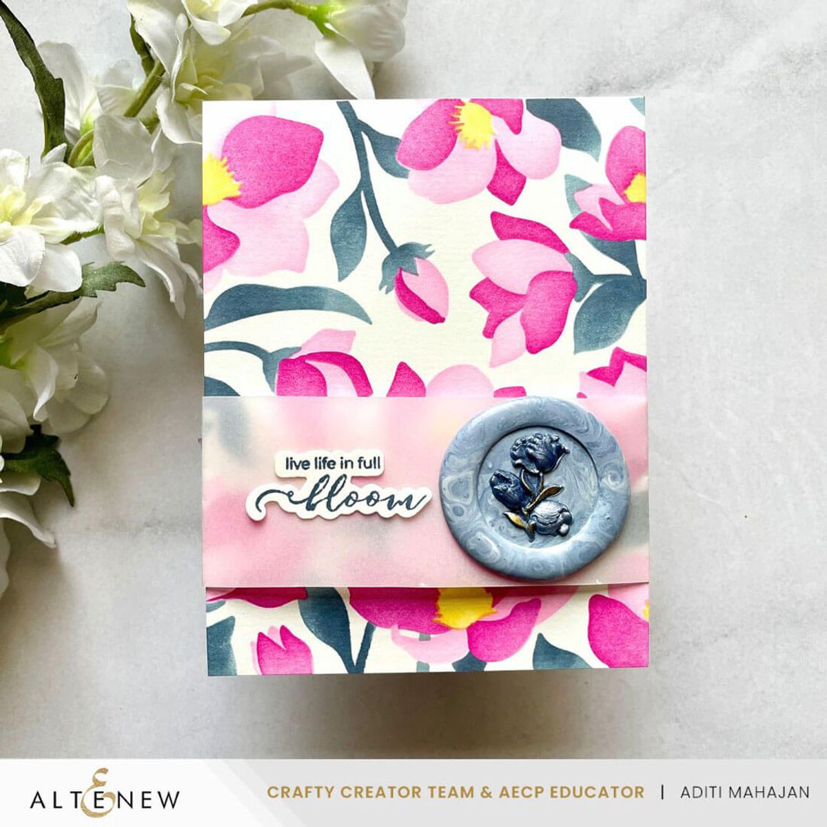 Altenew Magnolia Dreams Stencil Set