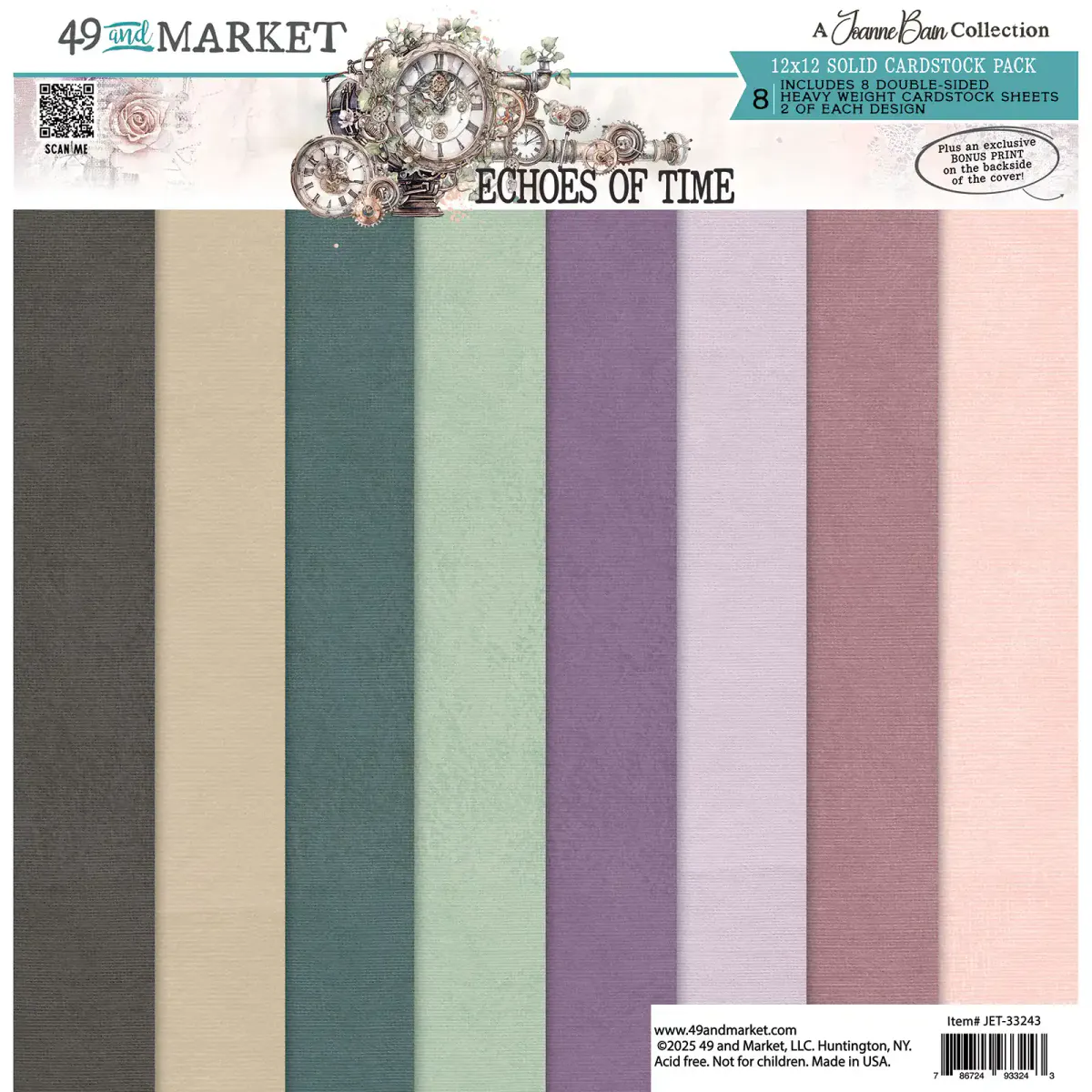49 and Market Echoes of Time 12x12 Solids
