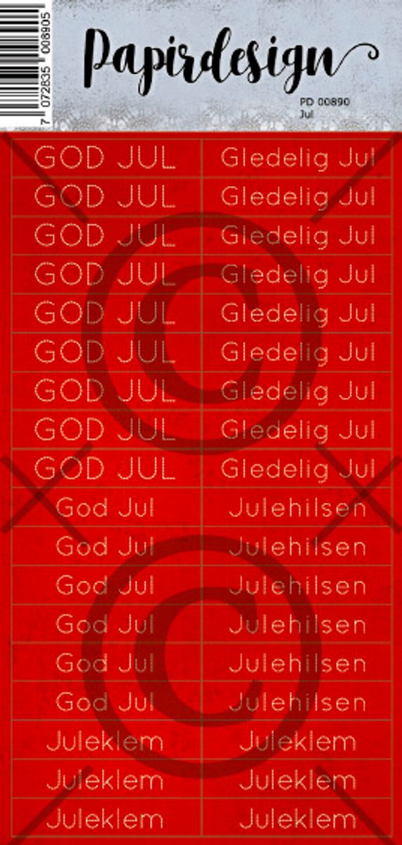 Papirdesign Jul Klistremerker