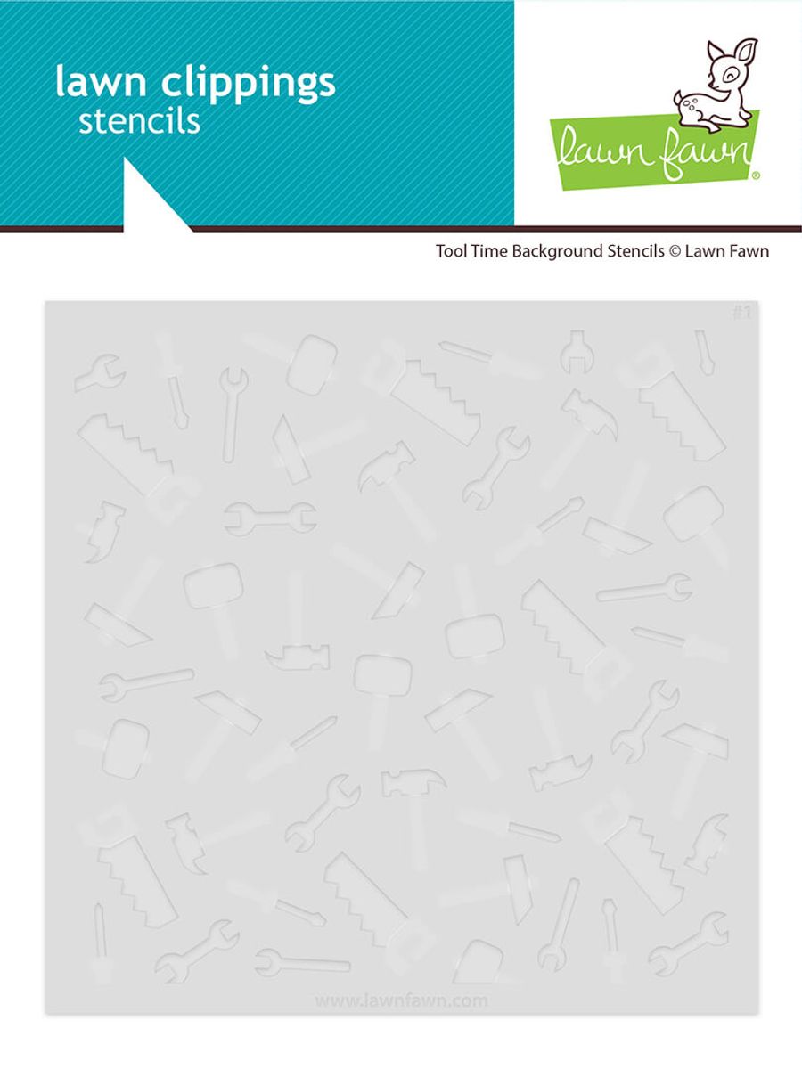 Lawn Fawn Tool Time Background Stencils