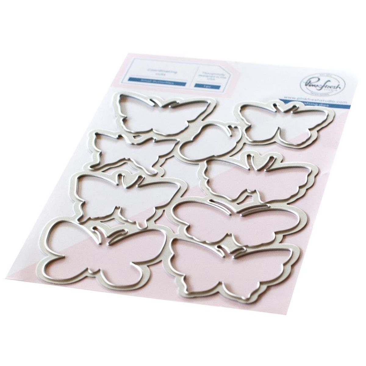Pinkfresh Studio Small Butterflies hot foil plate