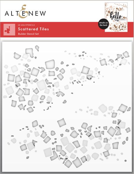 Hovedbilde Scattered Tiles Builder Stencil Set