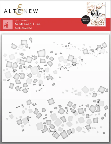 Hovedbilde Scattered Tiles Builder Stencil Set