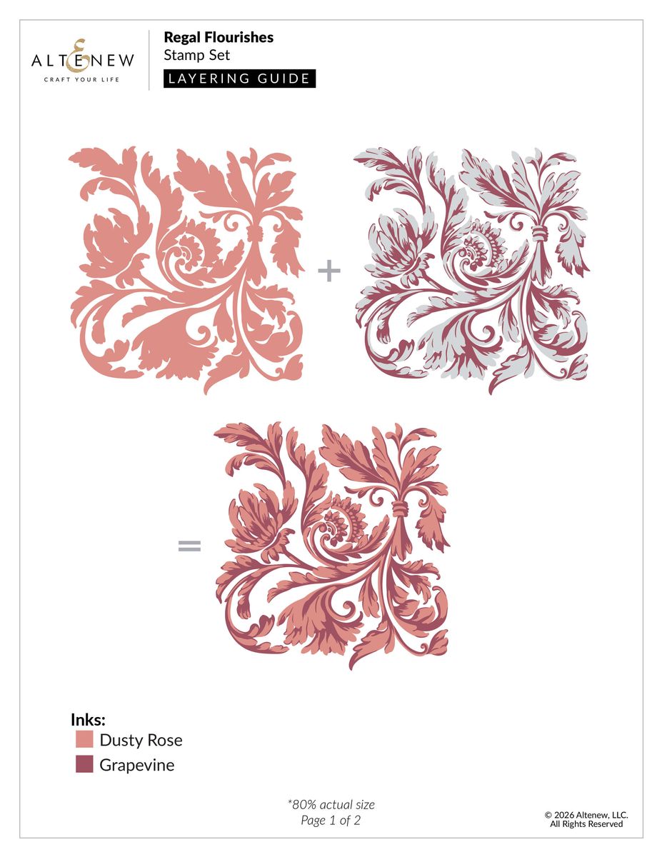 Altenew Regal Flourishes Stamp & Die Set