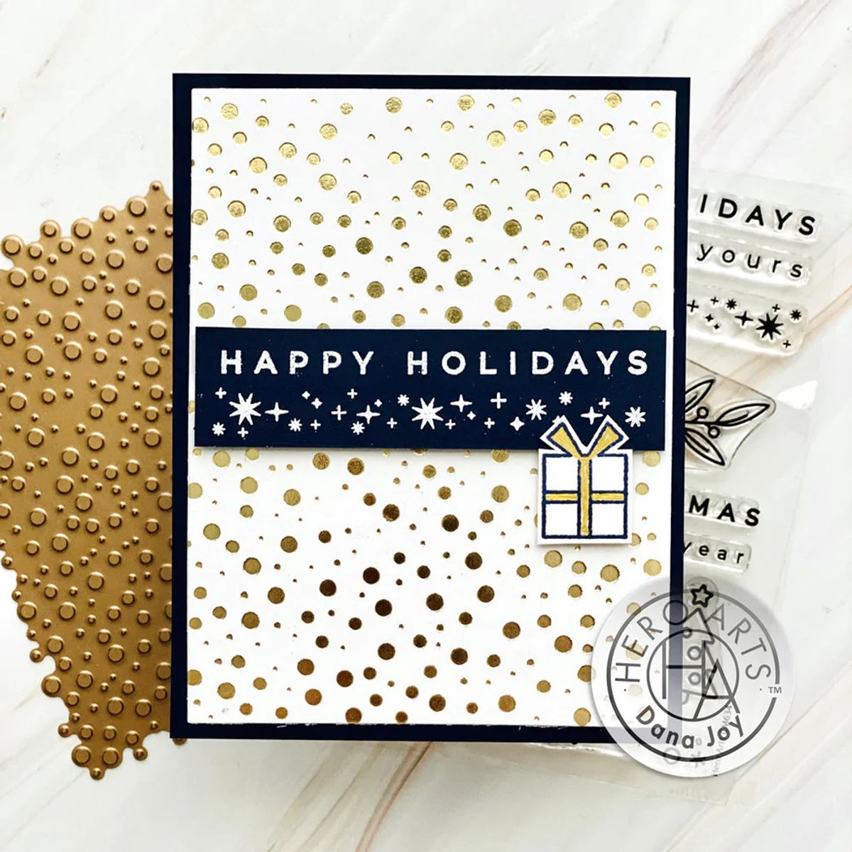 Hero Arts Circle Confetti Hot Foil Plate